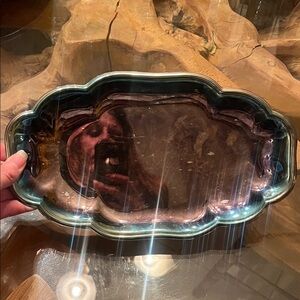 Vintage Kent silversmiths serving plate